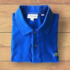 Lacoste Men’s Classic Polo Shirt Size M Blue